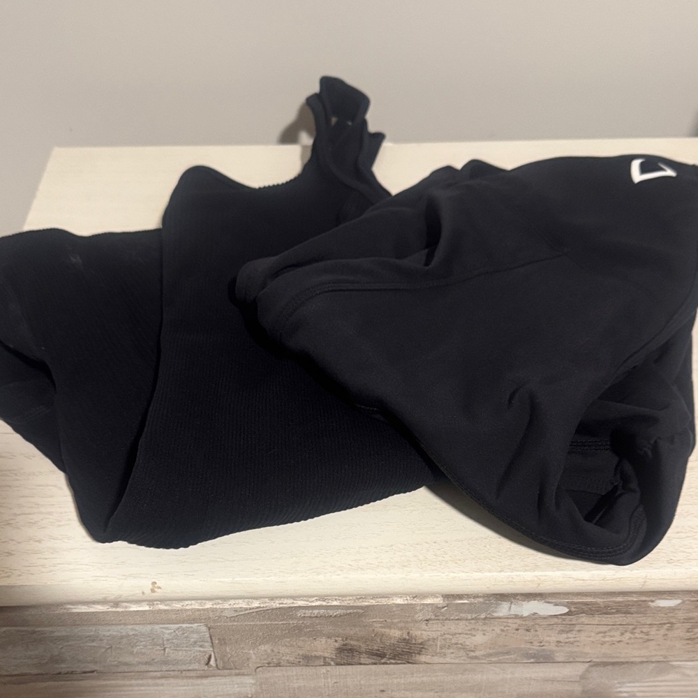 2 Black Shorts Onesies